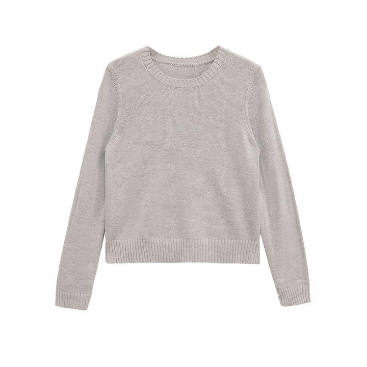 Damen Feinstrickpullover mit Rundhalsausschnitt und feinem Garn Drune