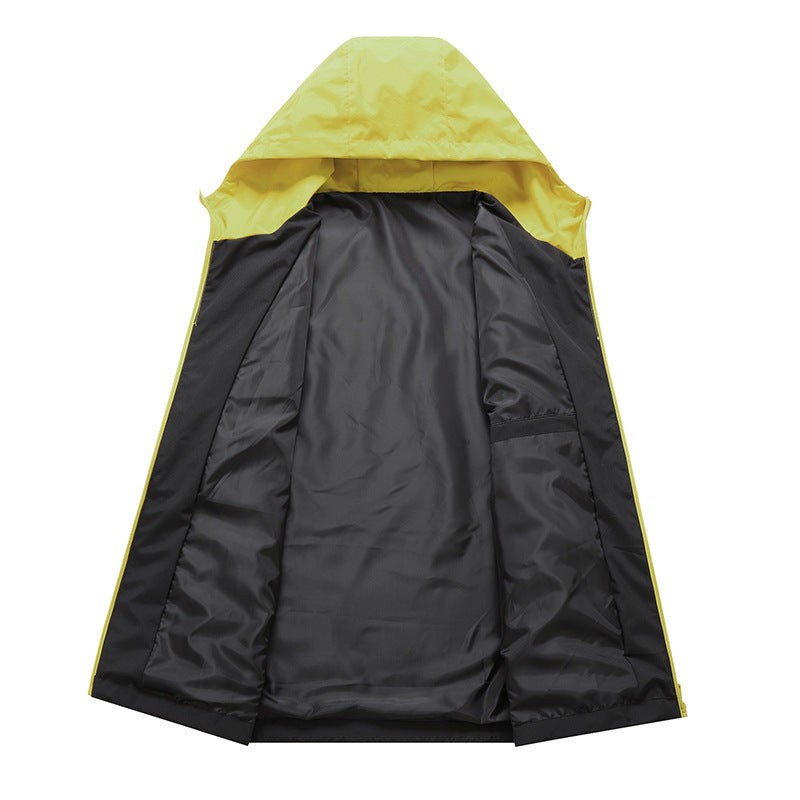 Damen Multifunktionale Windjacke mit verstellbarer Kapuze und sportlichem Design Drune