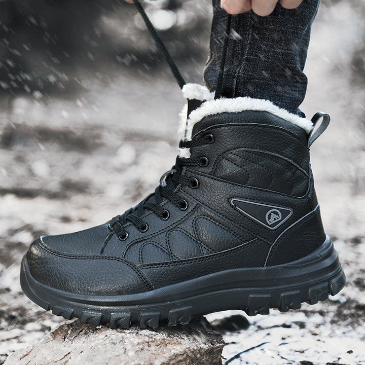 Damen gefütterte Winterstiefel mit rutschfester Sohle und isolierendem Innenfutter Drune