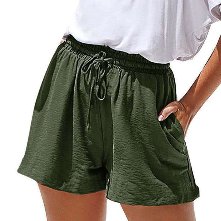 Damen Freizeithose mit elastischem Bund und Kordelzug Drune