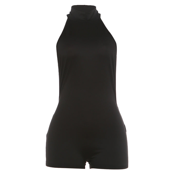 Damen Sportlicher Overall mit hohem Kragen Drune