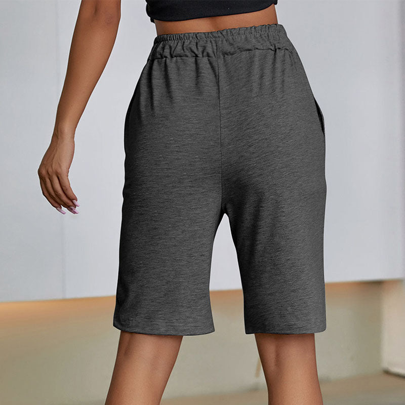 Damen Freizeit-Bermudashorts mit elastischem Bund und praktischen seitlichen Taschen Drune