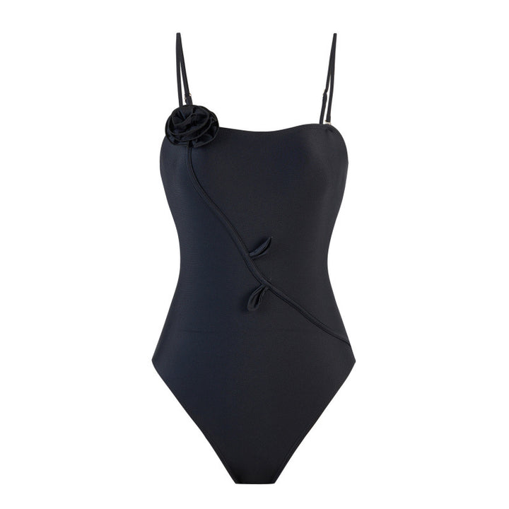 Damen Einteiler Badeanzug mit floralem Design und passendem Strandüberwurf Drune
