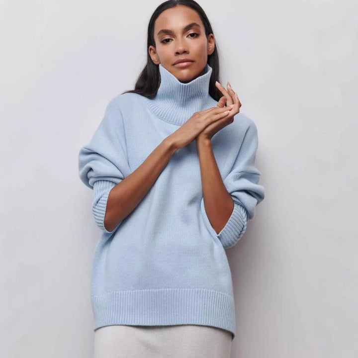 Damen kuscheliger Rollkragenpullover Drune