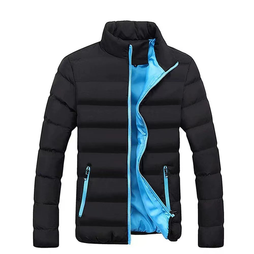 Herren nan gesteppte Thermojacke mit hohem Stehkragen und wasserabweisender Außenhülle Drune