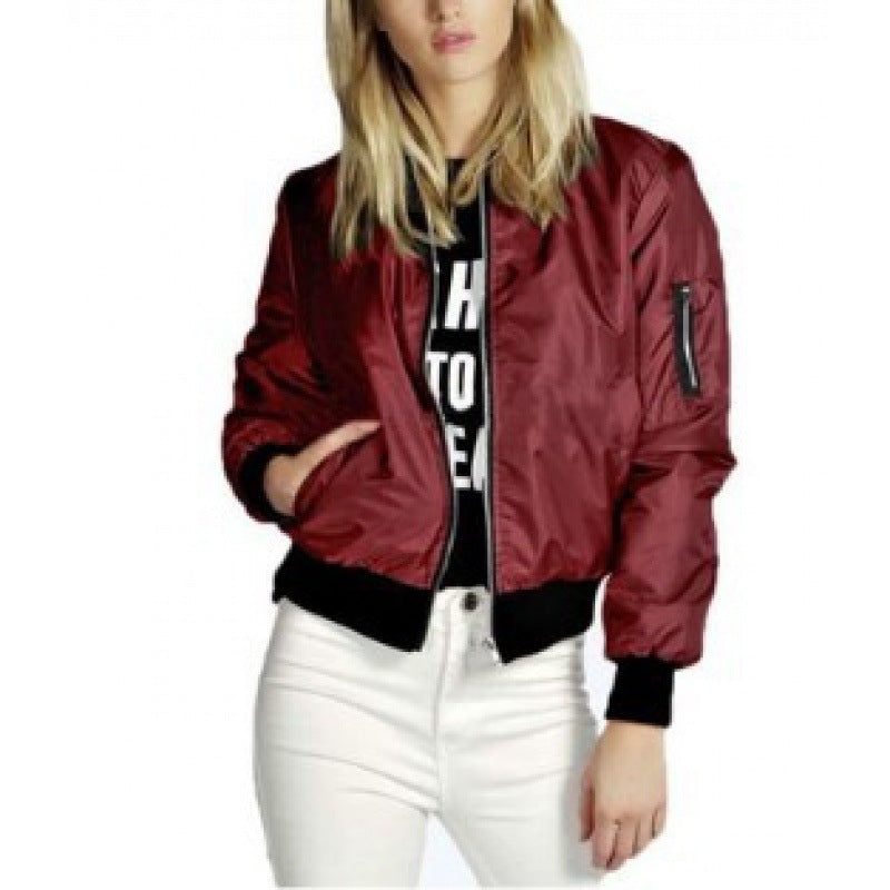 Damen Bomberjacke mit lässigem Schnitt und praktischen Taschen Drune