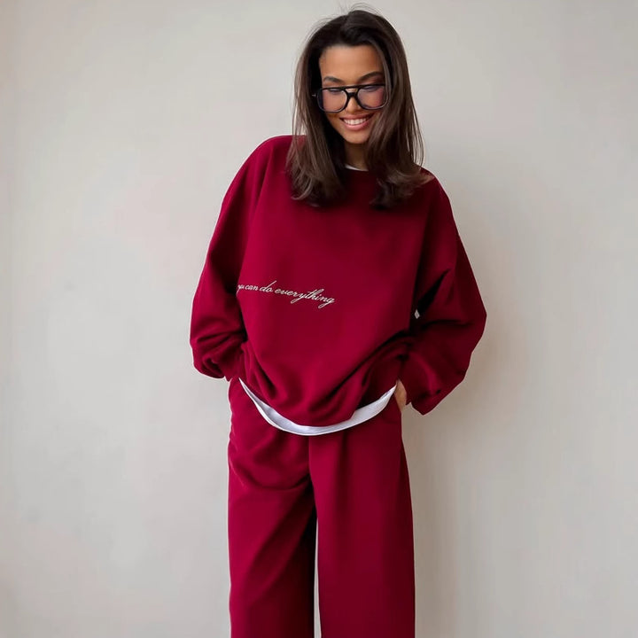 Damen lässiges und gemütliches Sweat-Set Drune