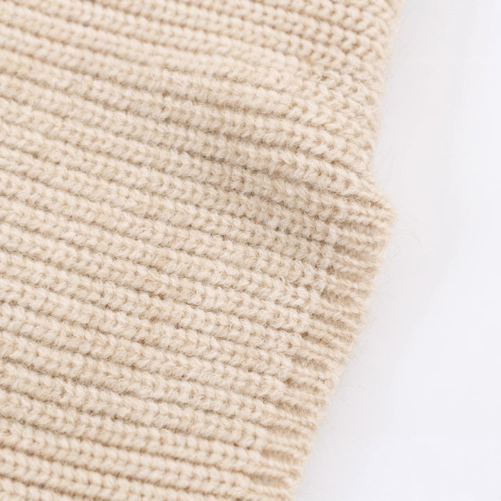 Damen Strickpullover mit feinem Wollmix und eleganter Fellverzierung Drune