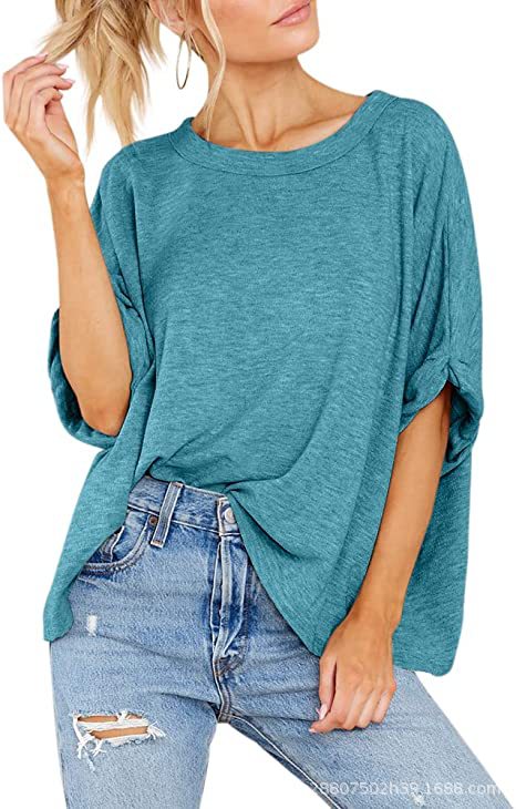 Damen lässiges Oversized T-Shirt Drune