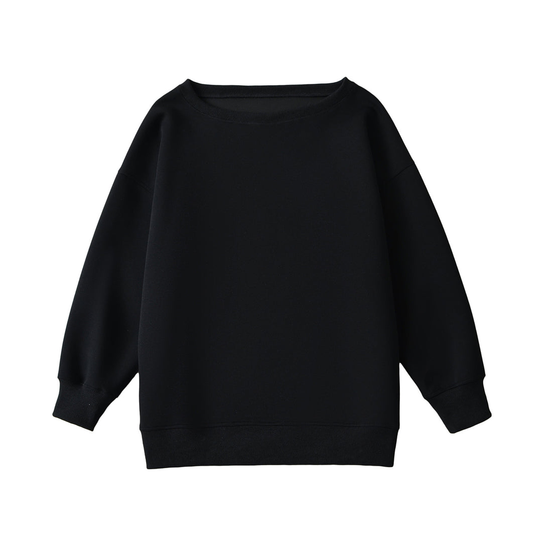 Damen lässiger Oversize-Sweatshirt mit leichtem Stoff Drune
