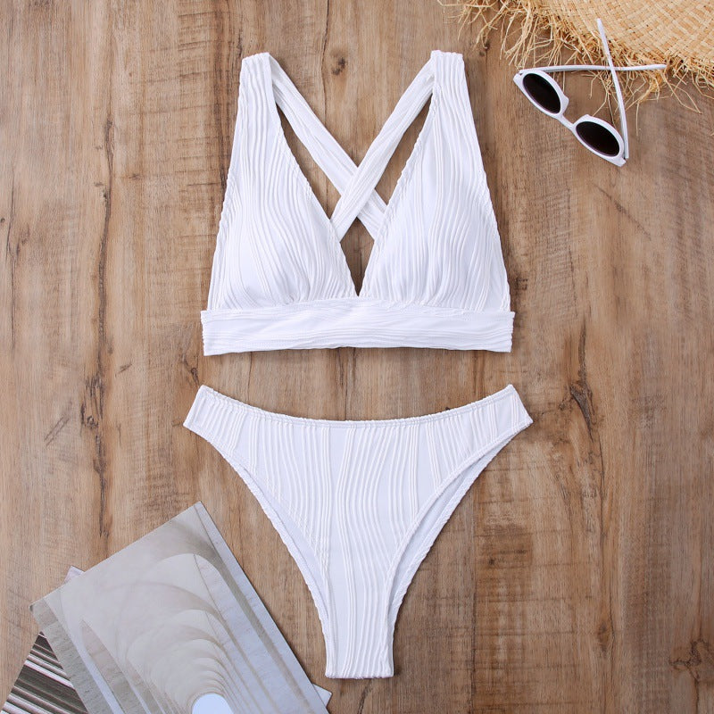 Damen Design Bikini mit gerafften Details Drune