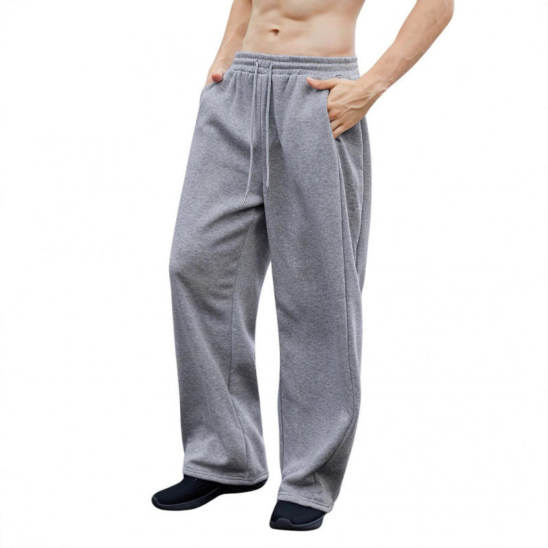 Damen nan weite Oversize Jogginghose mit tiefem Schritt, elastischem Bund und Kordelzug Drune