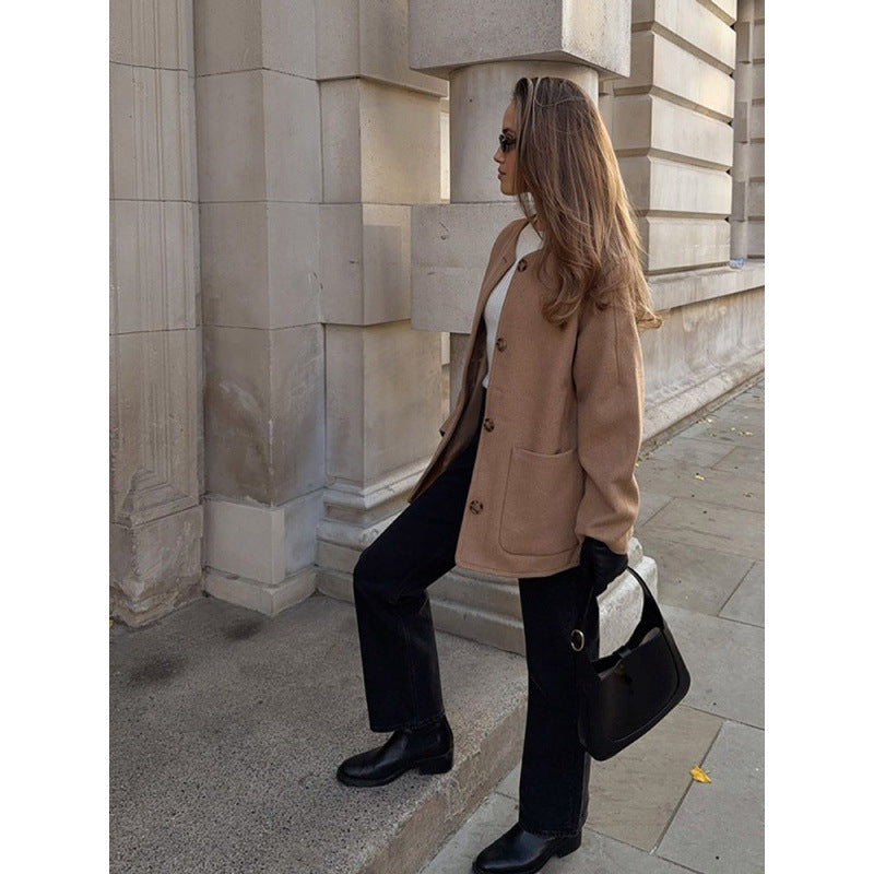 Damen Überwurfjacke mit modernem Design und eleganten Details Drune