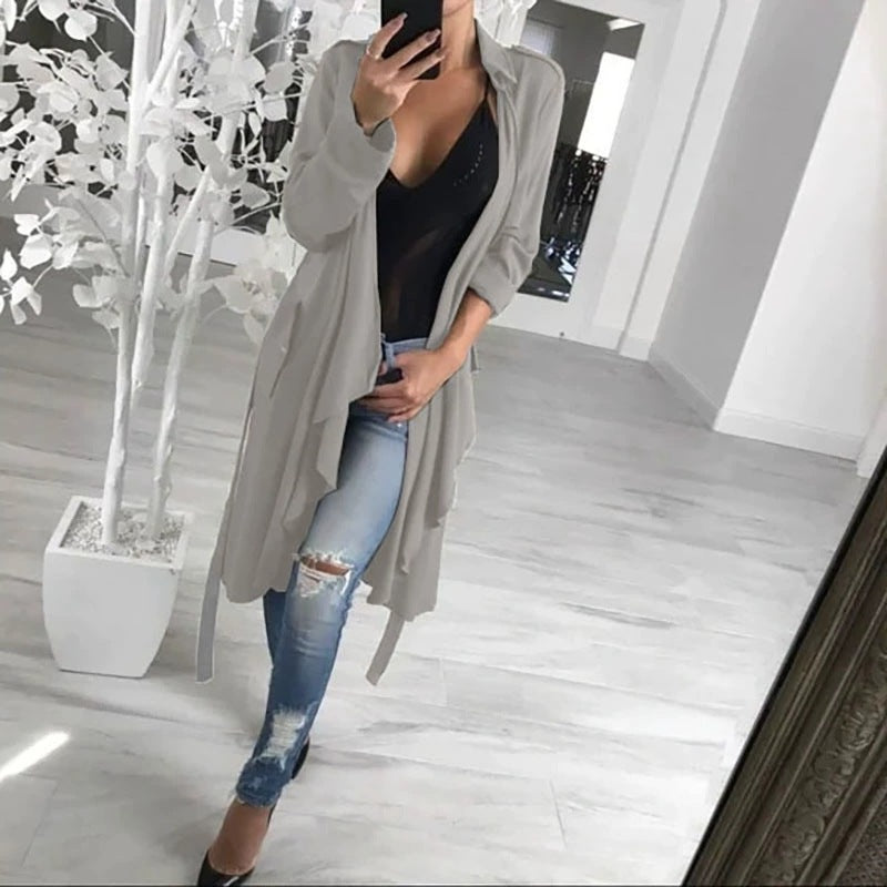 Damen modischer Trenchcoat Drune