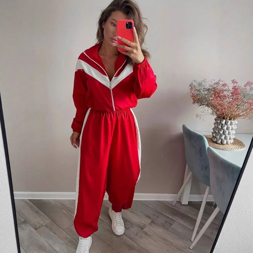 Damen sportlicher Windbreaker mit elastischen Bündchen und reflektierenden Details Drune