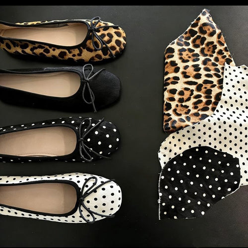 Damen Ballerinas mit schickem Punkte-Design und bequemer Sohle Drune