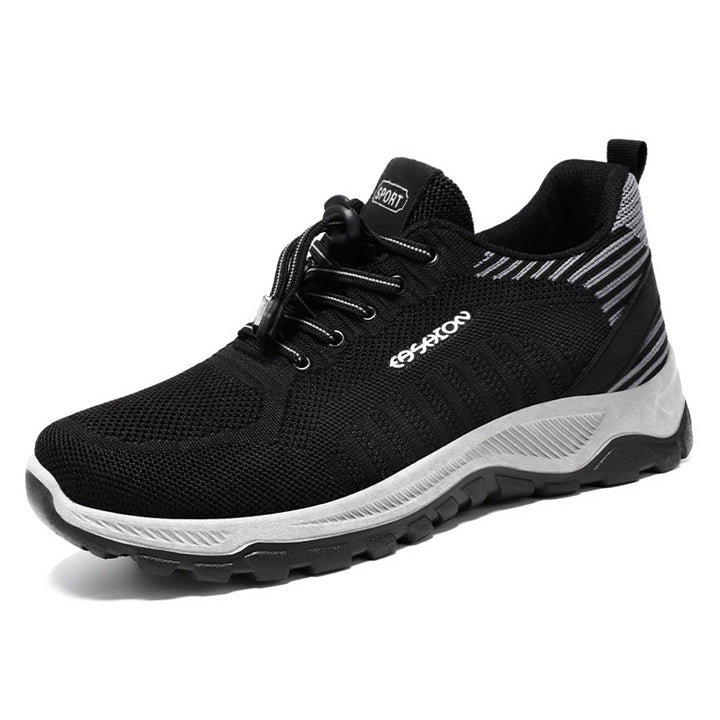 Herren nan flexible Mesh-Trailrunner mit stoßdämpfender EVA-Zwischensohle, Schnellzug-Schnürung und griffiger Outdoor-Profilsohle Drune