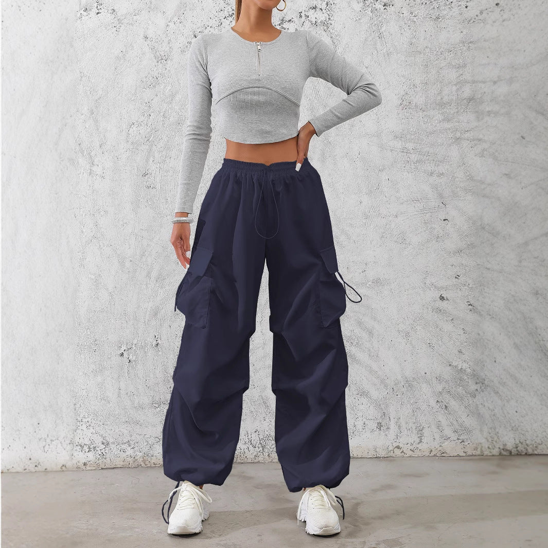 Damen Cargo-Hose mit elastischem Bund und praktischen Seitentaschen Drune