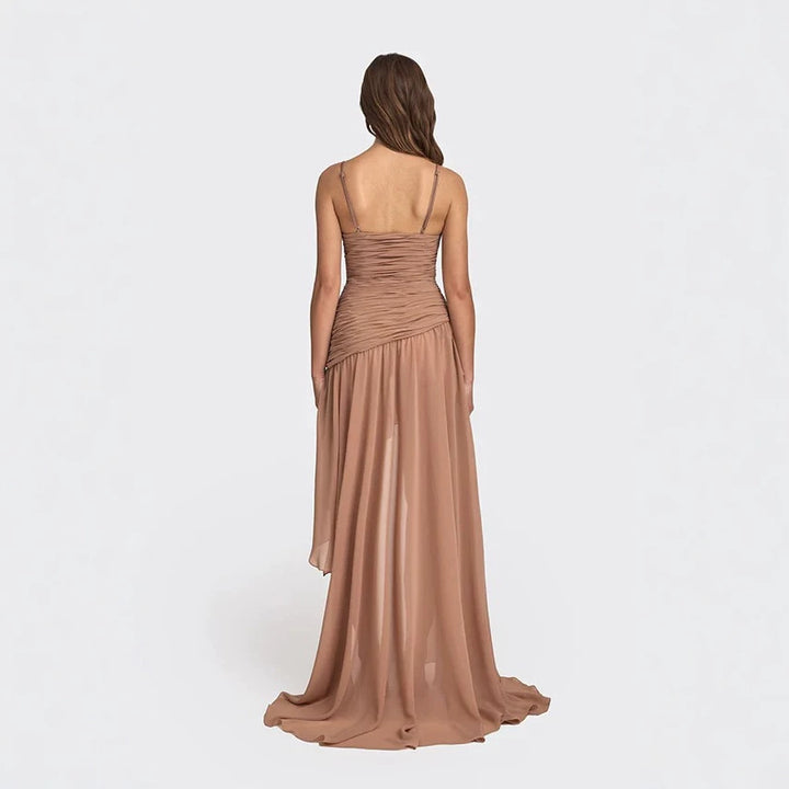 Damen Elegantes Kleid mit raffiniertem Rüschendesign Drune