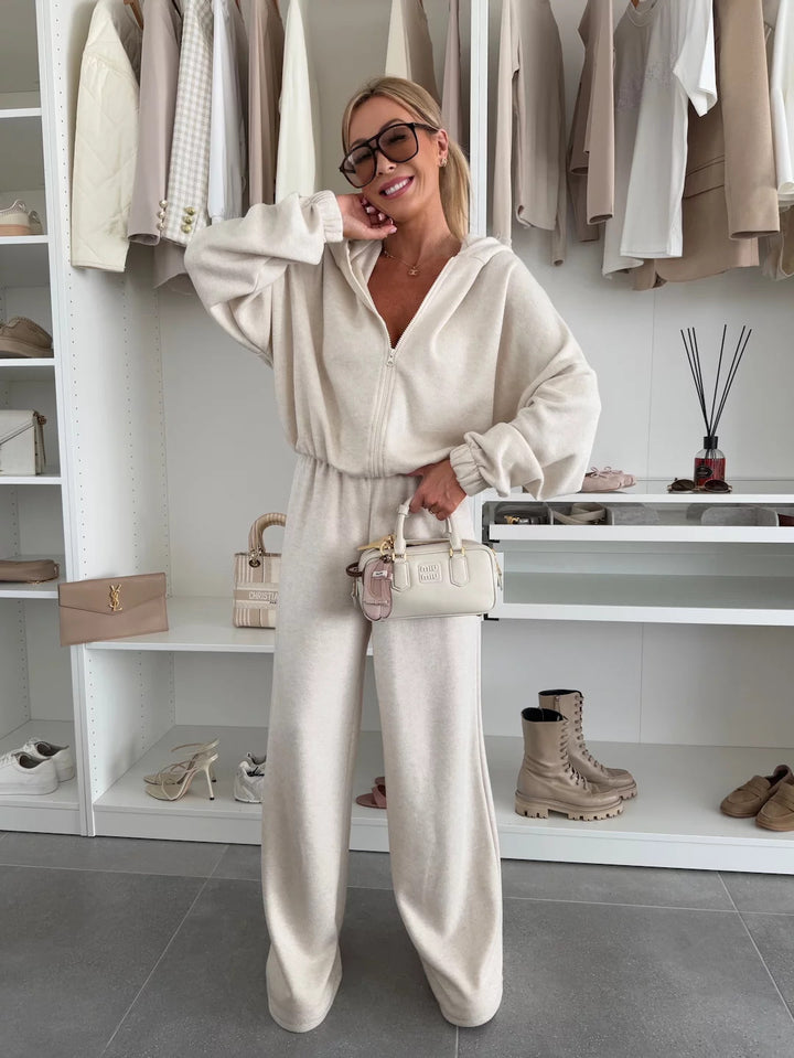 Damen modischer und bequemer Kapuzenoverall Drune