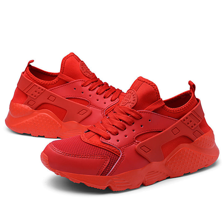 Damen sportliche Sneaker mit atmungsaktiver Oberflächenstruktur und rutschfester Sohle Drune