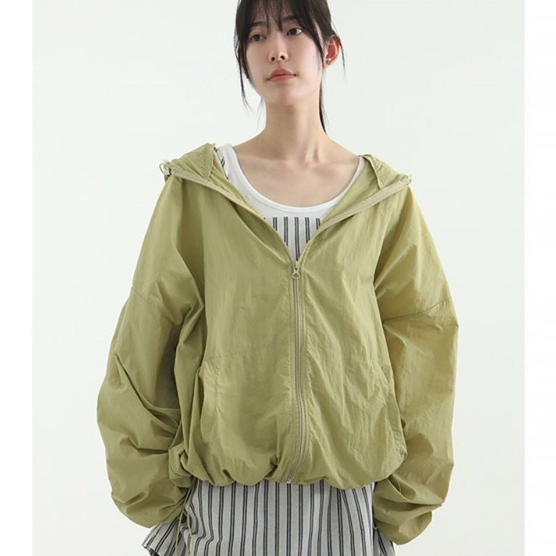 Damen lässige Übergangsjacke mit lockerer Passform Drune