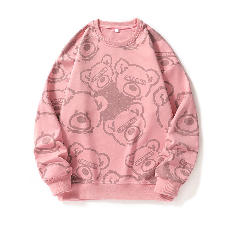 Herren lässiger Sweatshirt mit kreativem Tiermotiv Drune