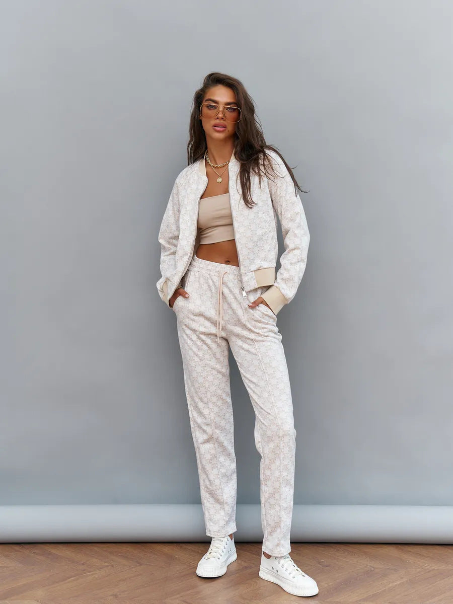 Damen elegantes und komfortables Loungewear-Set Drune