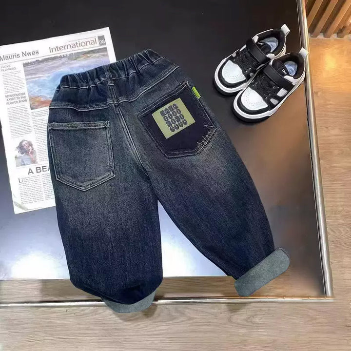 Jungen lässige Denim-Hose mit praktischen seitlichen Taschen Drune