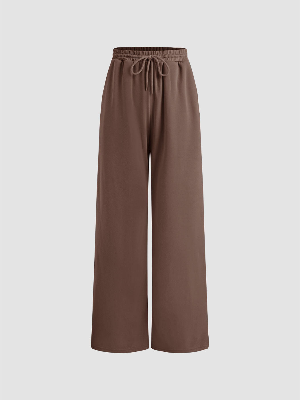 Damen weite Jersey-Hose mit elastischem Bund und Kordelzug Drune