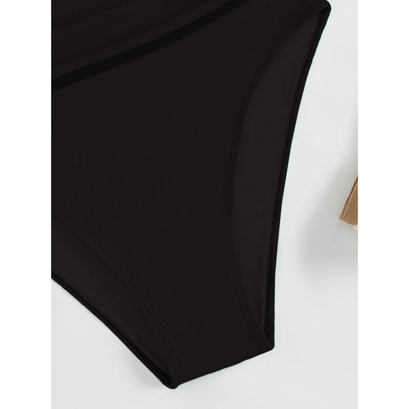Damen Elegant geschnittene Badeanzug mit knotenfreiem Design Drune