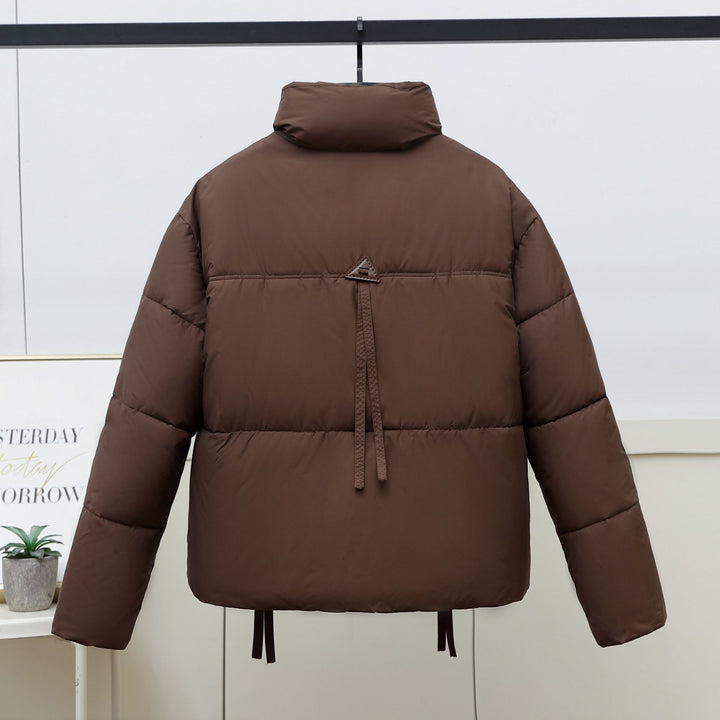 Damen gesteppte Übergangsjacke mit hohem Kragen und modernen praktischen Taschen Drune