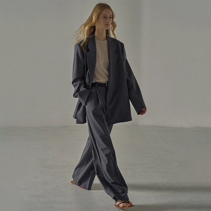 Damen Eleganter Oversized-Blazer mit edlem Schnitt Drune