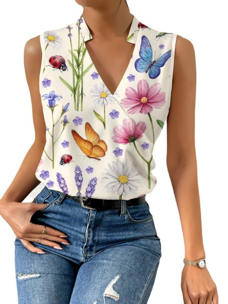 Damen schnittiges Sommeroberteil Drune