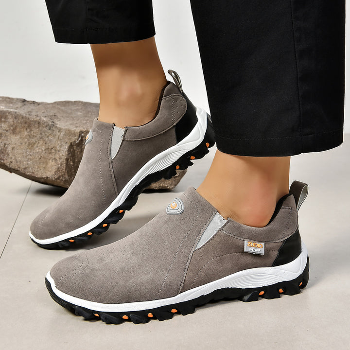 Herren nan sportlicher Schlupf-Sneaker mit elastischem Einstieg stoßdämpfender Profilsohle und gepolstertem Komfortfußbett Drune