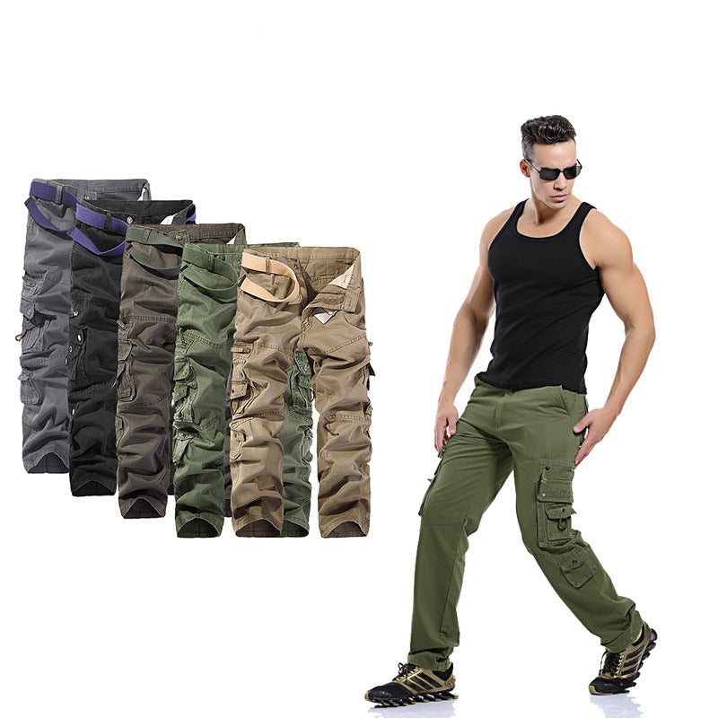 Herren Cargo-Hose mit mehreren praktischen Taschen und verstellbarem Gurt Drune