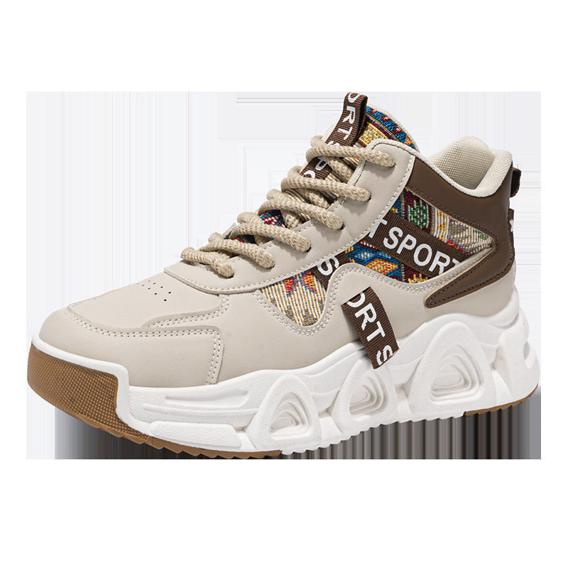 Damen Sportliche Sneakers mit bunten Designs und gepolsterter Sohle Drune