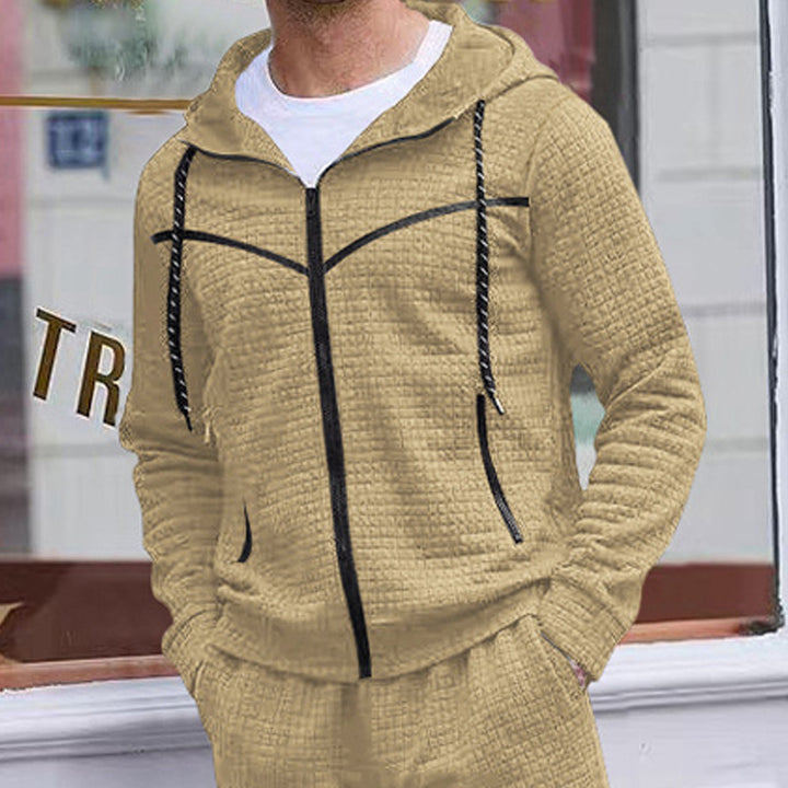 Herren stylische Jacke mit strukturiertem Design und praktischem Reißverschluss Drune