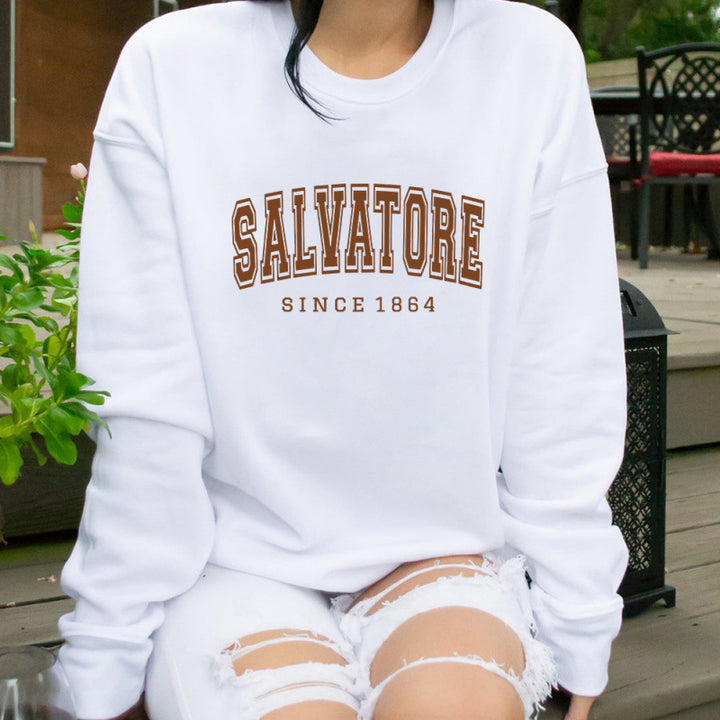 Damen Sweatshirt mit Vintage-Print und komfortablem Schnitt Drune