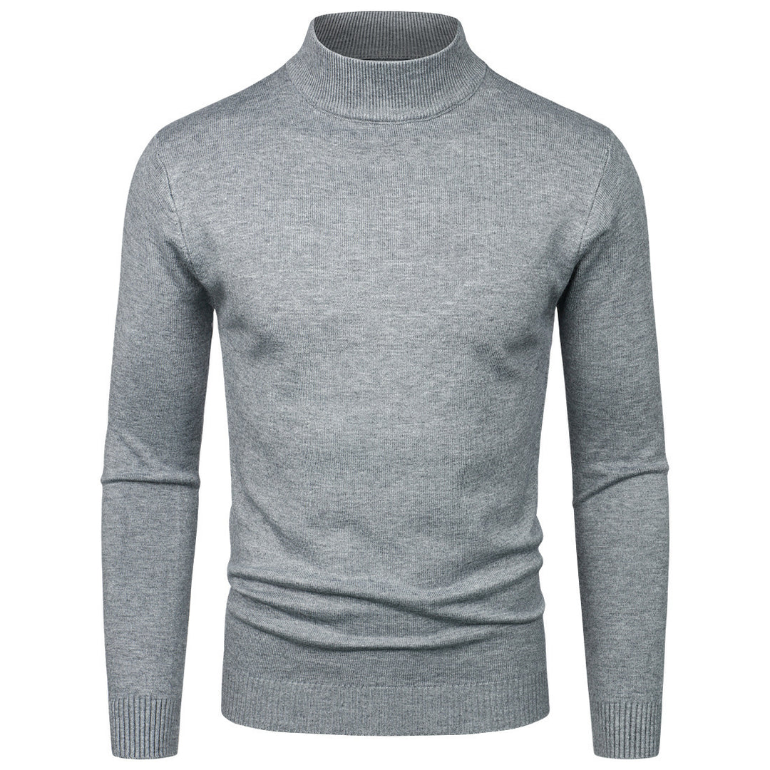 Herren Hochwertiger Rollkragenpullover aus feiner Baumwolle Drune