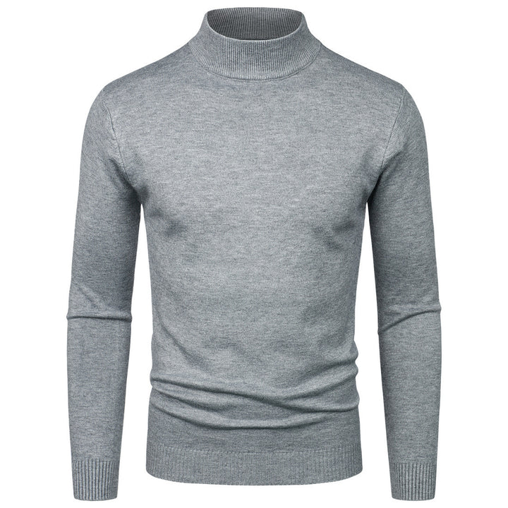 Herren Hochwertiger Rollkragenpullover aus feiner Baumwolle Drune
