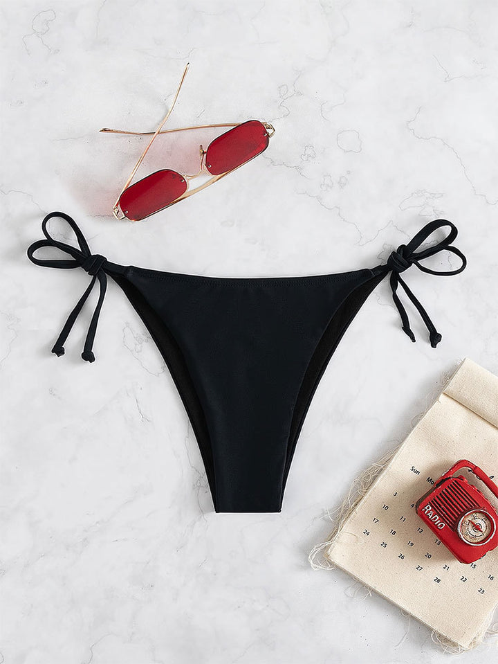 Damen Triangel-Bikini mit verstellbaren Bändern und elastischem Taillenbund Drune