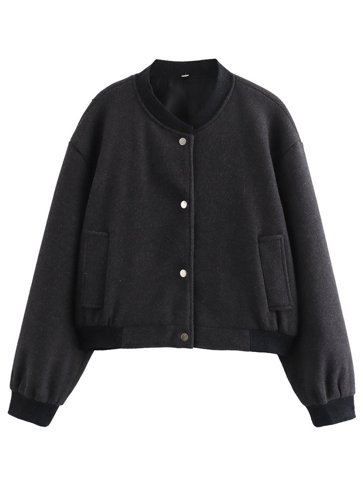 Damen Gepolstertes weiches Bomberjacke
