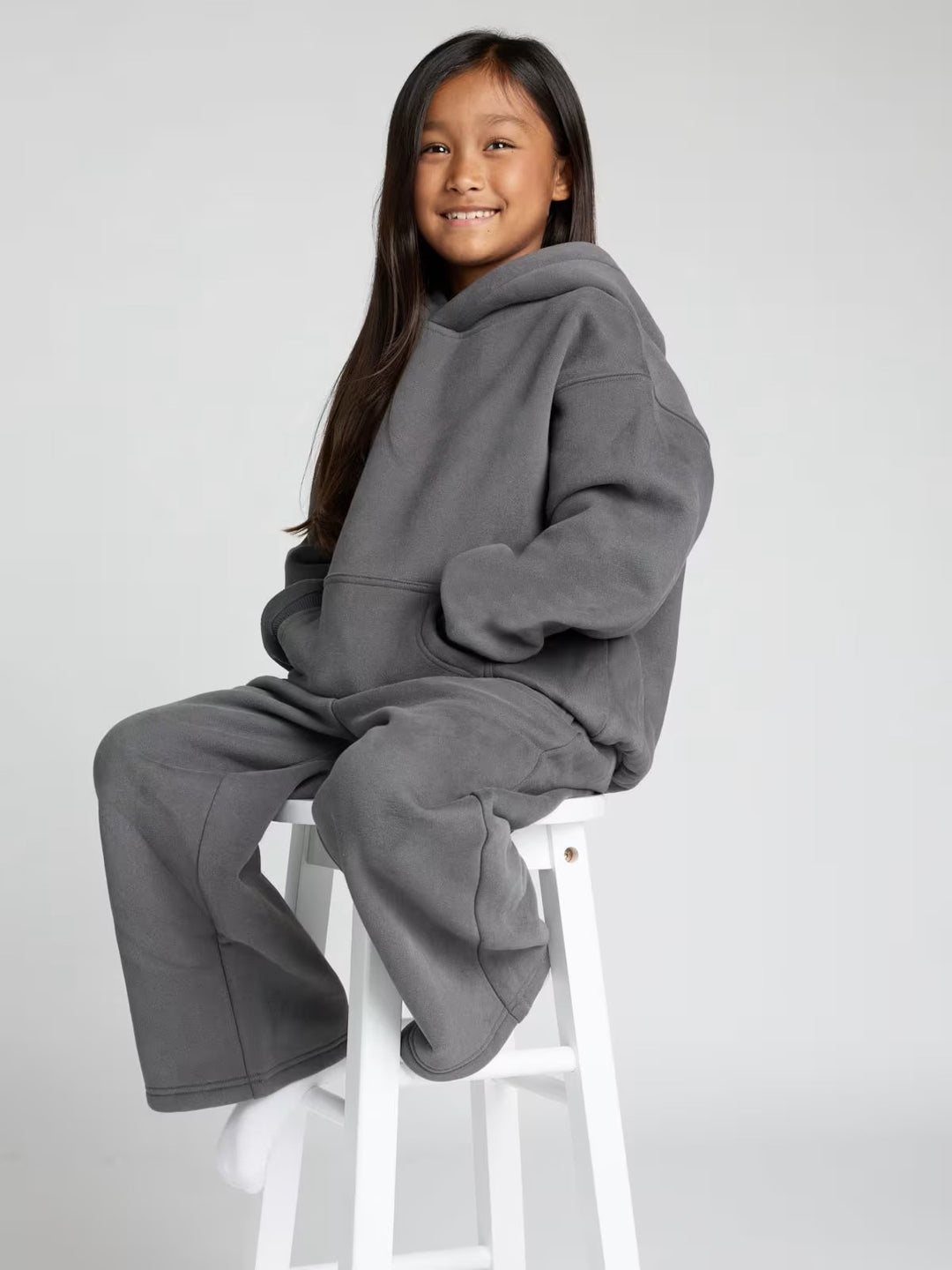 Damen entspanntes Fleece-Loungewear-Set Drune