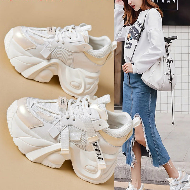 Damen Chunky Sneakers mit futuristischer Silhouette und atmungsaktivem Obermaterial Drune
