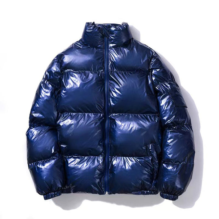 Unisex nan gepolsterte Steppjacke mit Thermoisolierung, Stehkragen und Ärmeltasche Drune