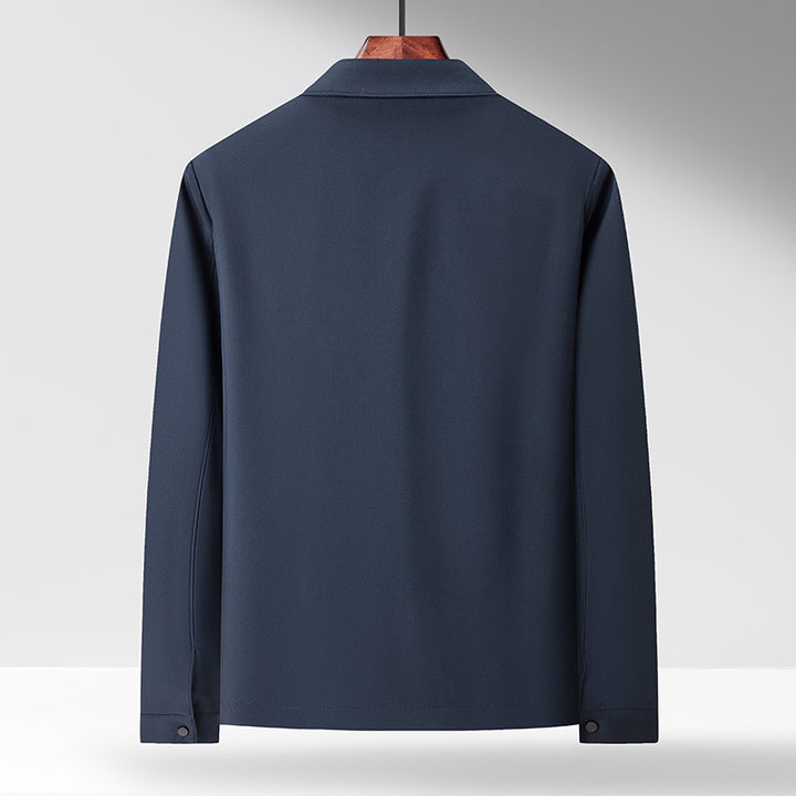 Herren Übergangsjacke mit modernem Kragen und atmungsaktiver Materialstruktur Drune