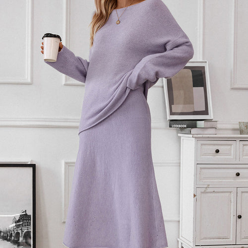 Damen Elegantes und komfortables Strickensemble Drune
