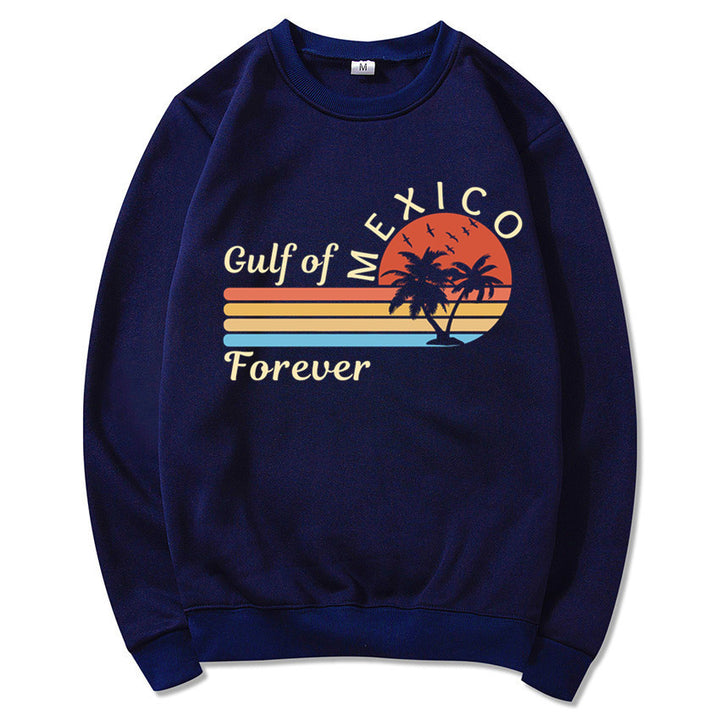 Damen Sweatshirt mit tropischem Grafikdesign und modernem Aufdruck Drune