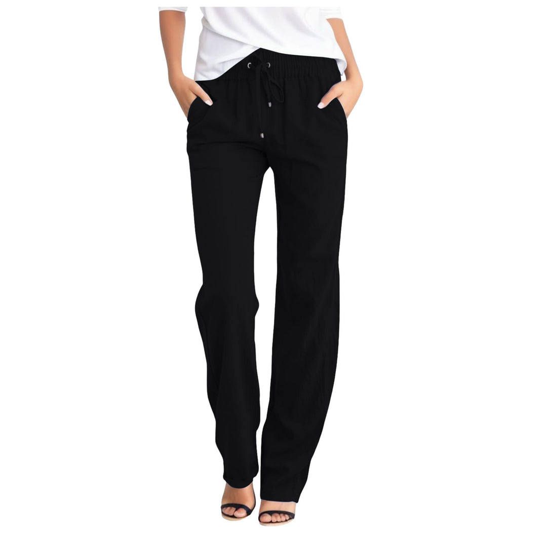 Damen Bequeme Freizeithose mit elastischem Bund und praktischen Seitentaschen Drune